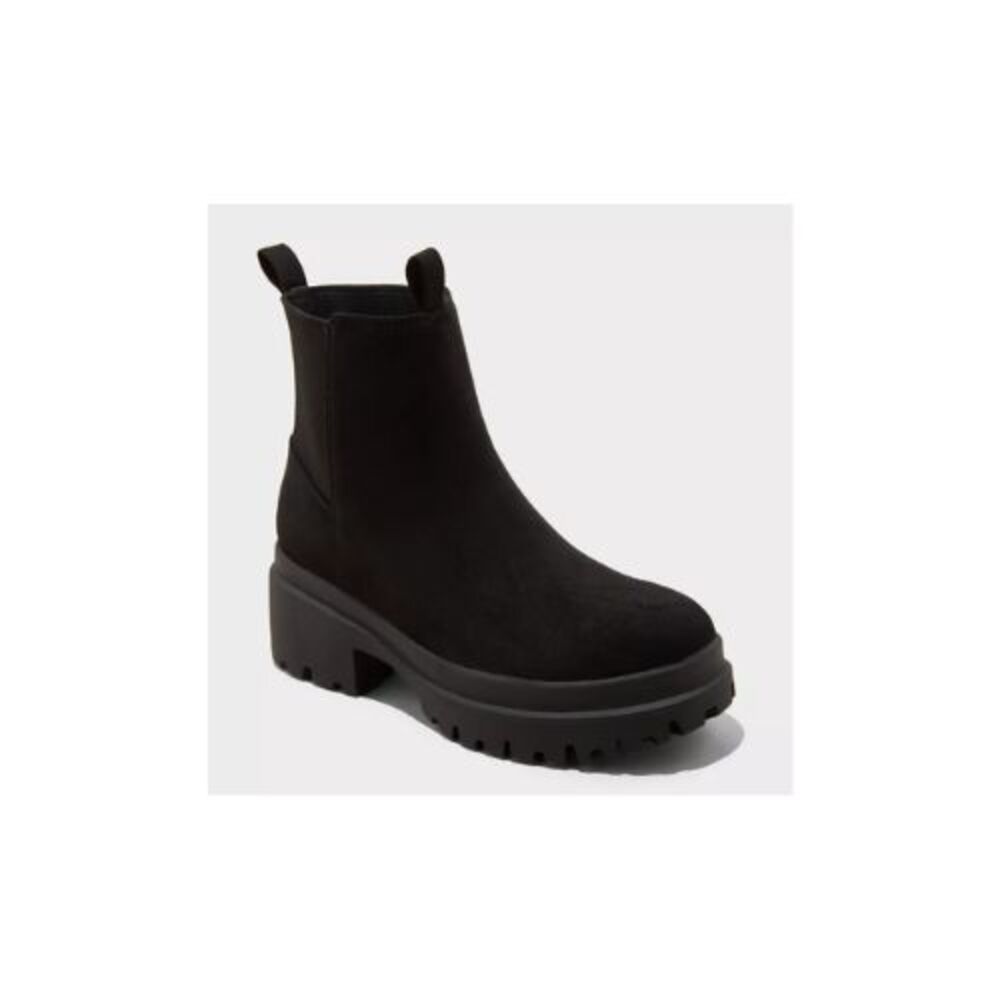 Women's Tibby Lug Boots Black - Universal Thread - SIZE 6 NIB